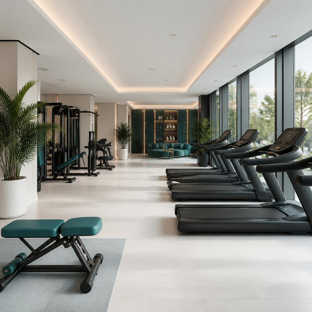 Modern premium gym interior